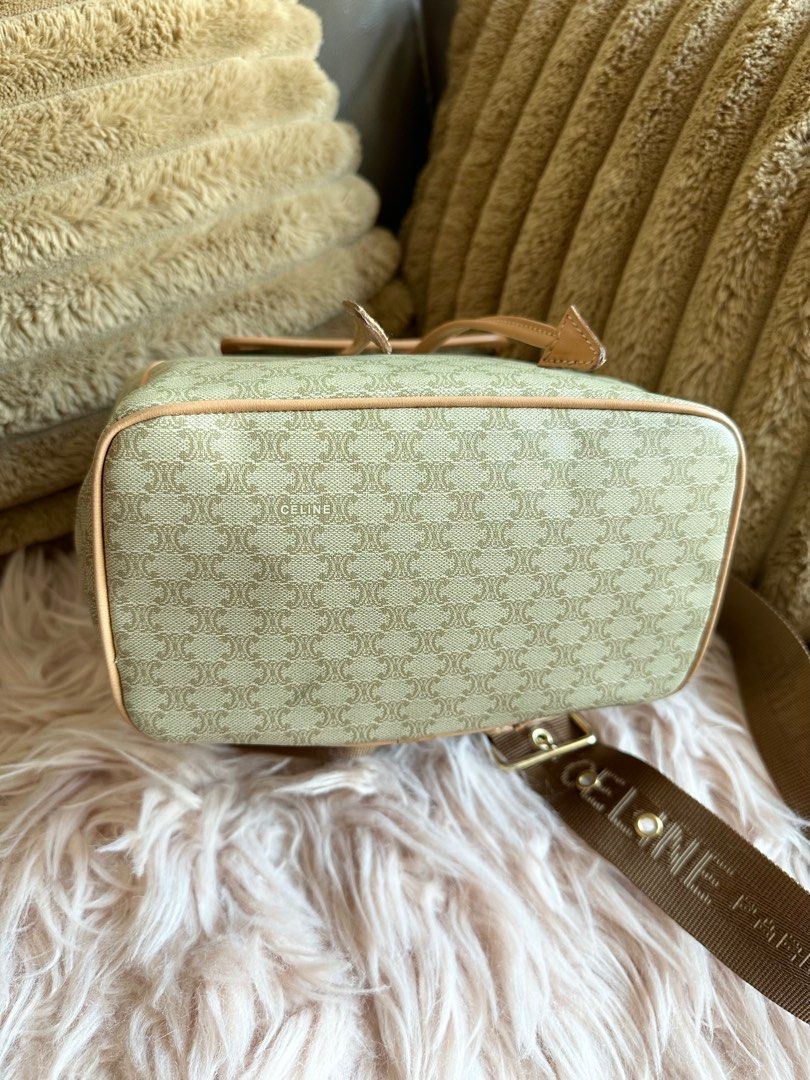 多年正版正貨商標門市現貨極美品vintage celine beige macadam