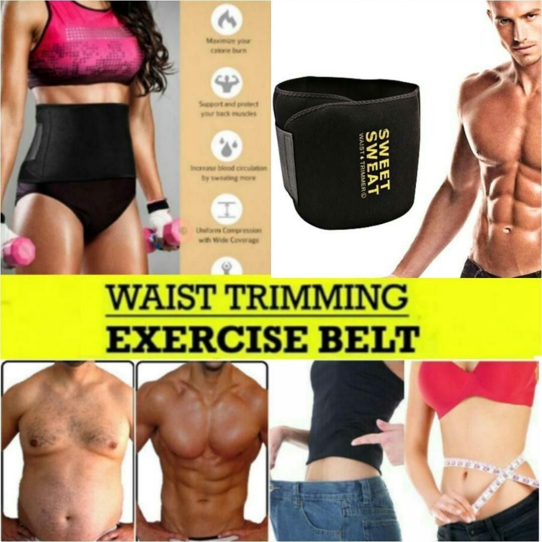 New Sweet Sweat Waist Trimmer Belt Burn Fat Easy Weight Loss