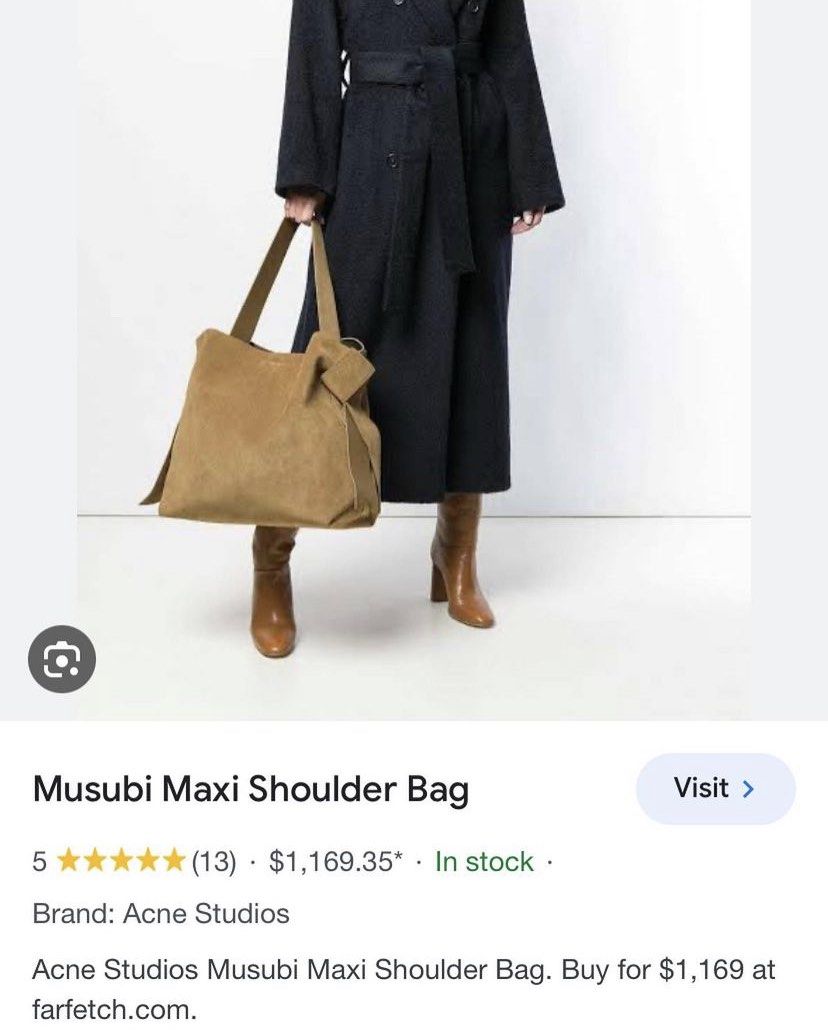 バッグ Acne Studios MUSUBI Maxi Musubi Maxi Shoulder Bag – La Garçonne