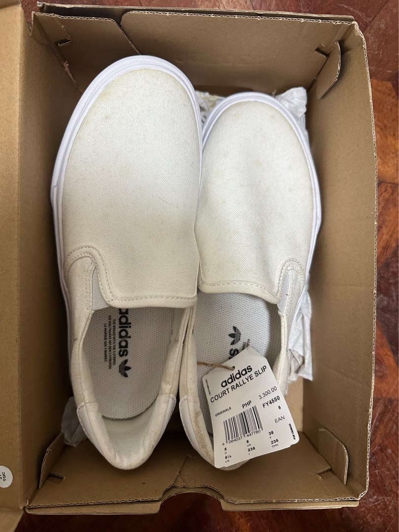 ADIDAS COURT RALLYE SLIP, Women's Fashion, Footwear, Sneakers on Carousell