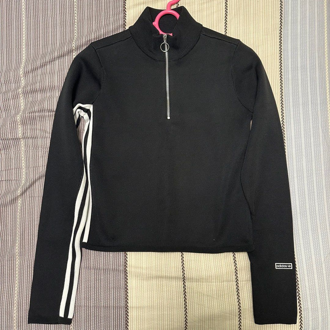 Adidas zip up discount top