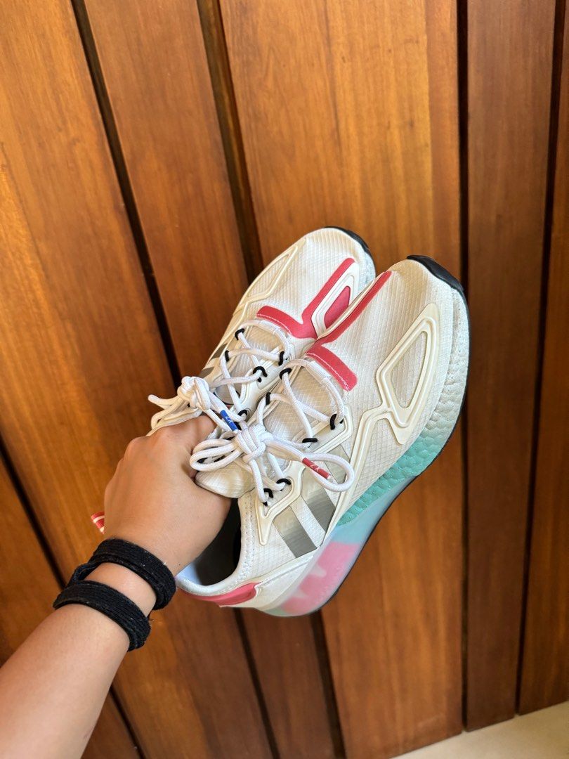 Adidas Nasa x ZX 2K Boost White Hazy Rose, Women's Fashion, Footwear,  Sneakers on Carousell