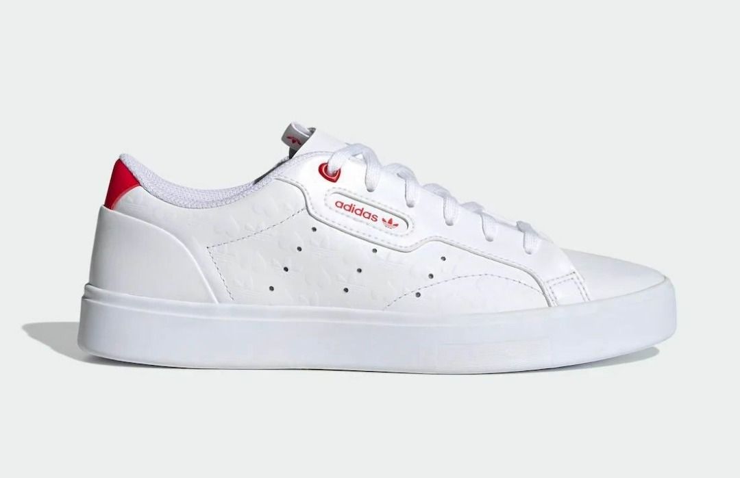 Adidas originals sleek trainers in white online