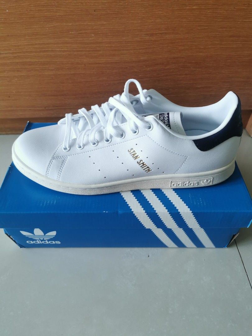 Adidas Stan Smith White Navy Men s Fashion Footwear Sneakers