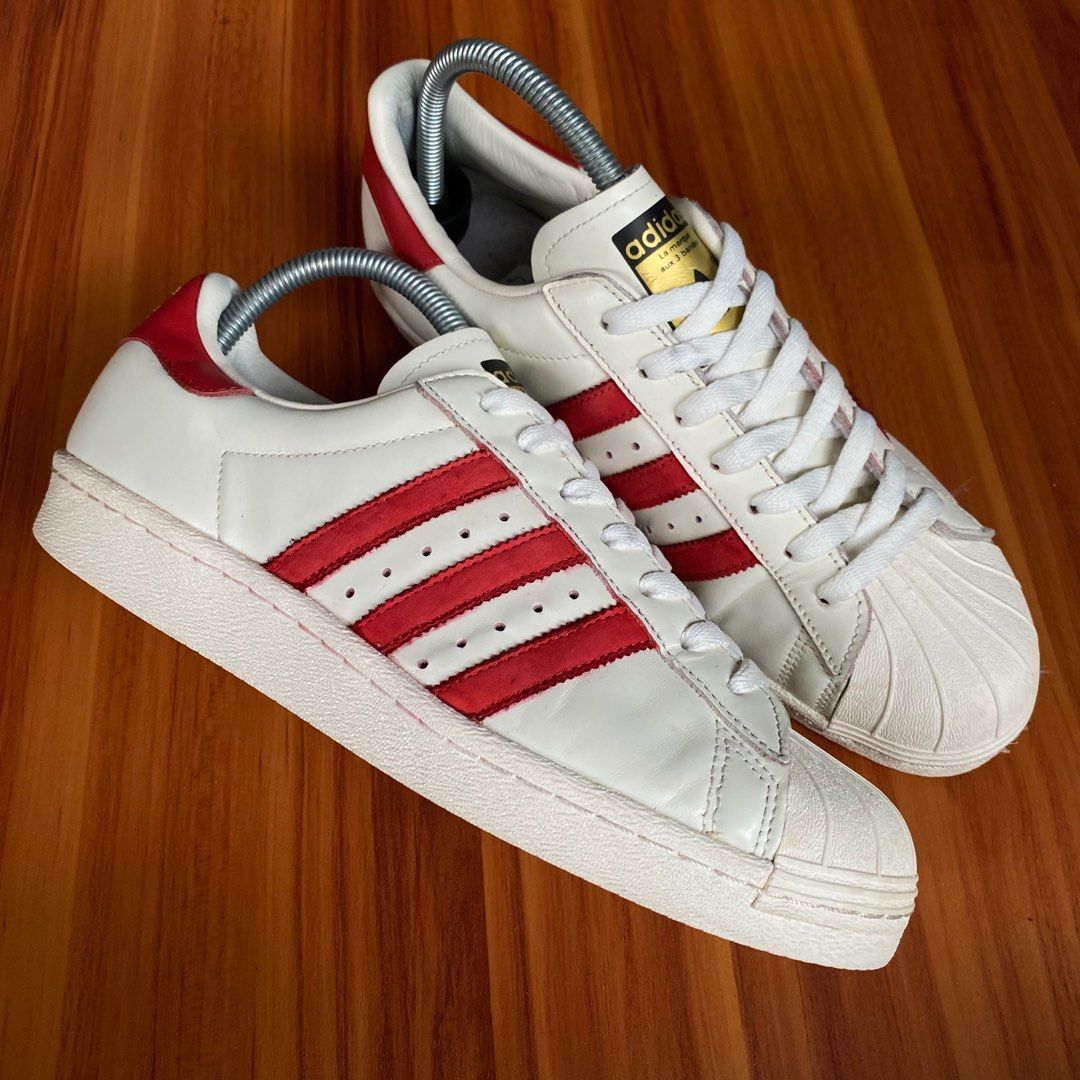 Adidas superstar vintage deluxe clearance red