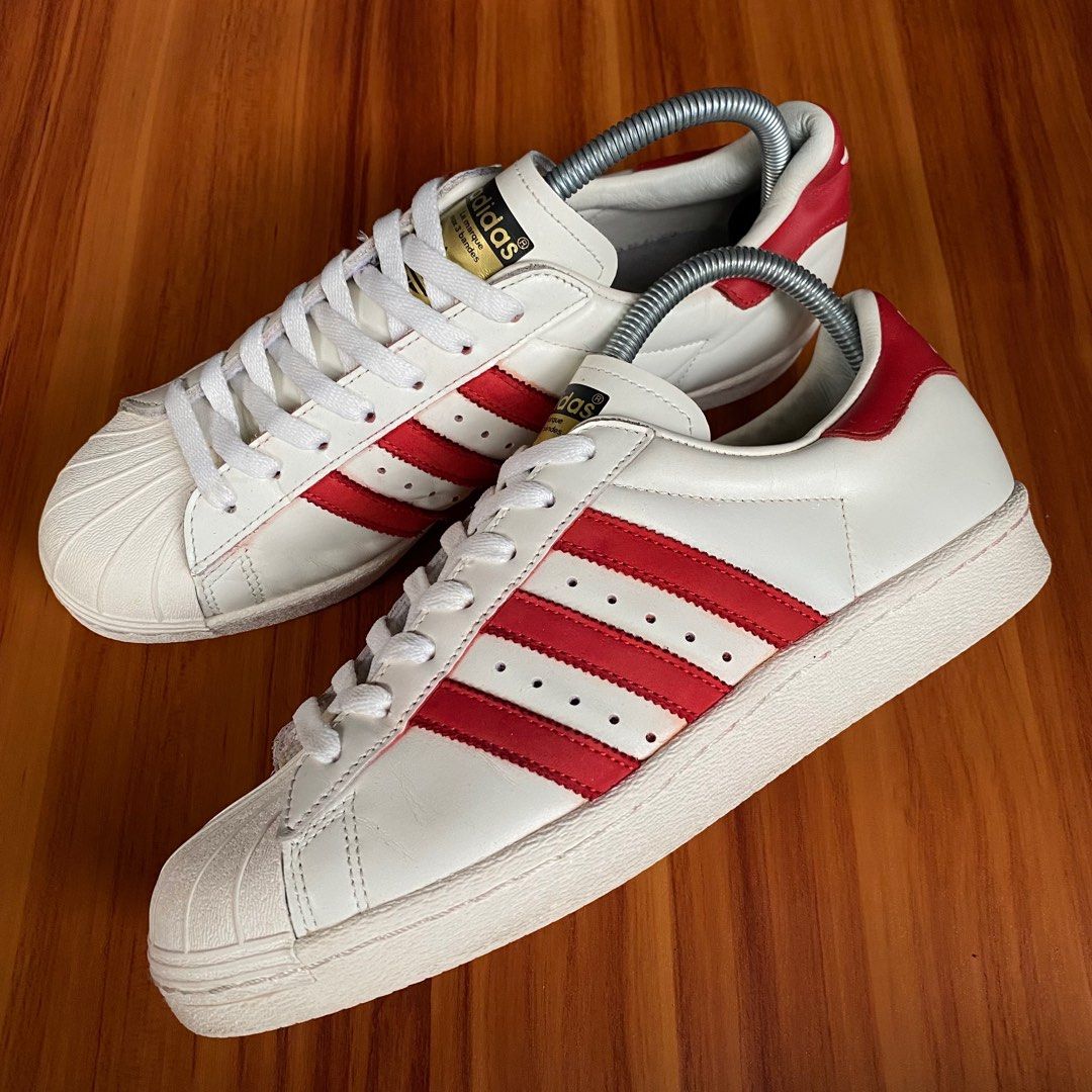 Adidas superstar vintage deluxe red best sale
