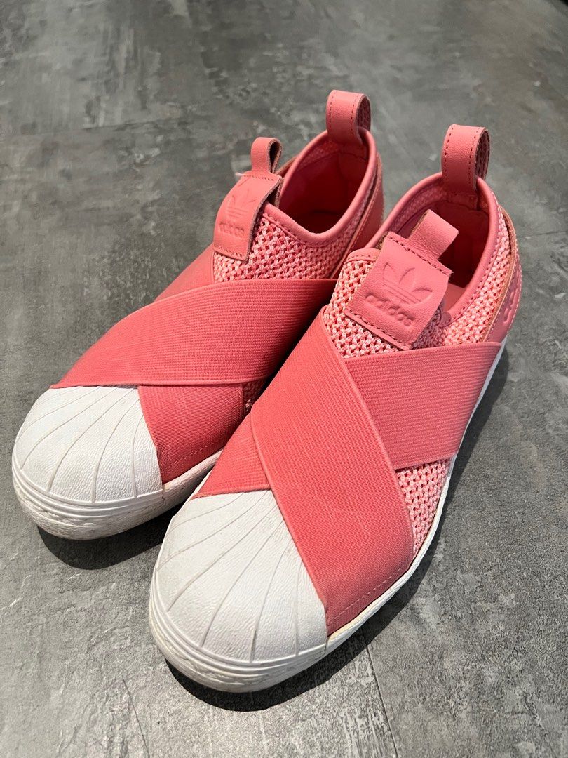 Adidas superstar slip on tactile rose online