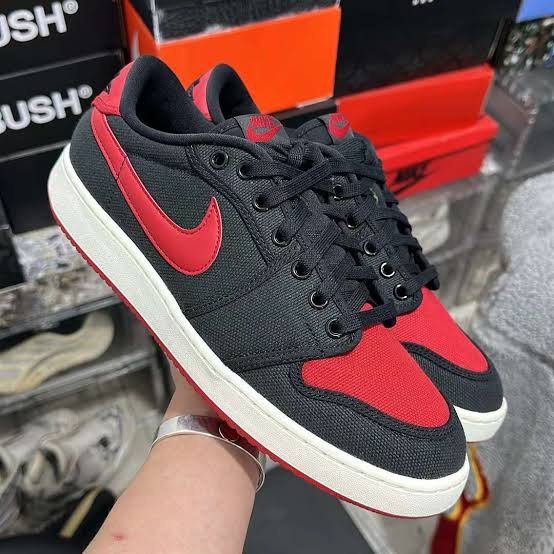 Air Jordan 1 Retro Low AJKO Bred Black Varsity Red Sail onhand Men s Fashion Footwear Sneakers on Carousell