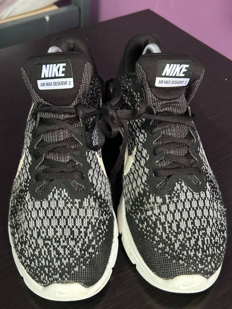 Air Max Sequent 2 Black White Men s Fashion Footwear Sneakers