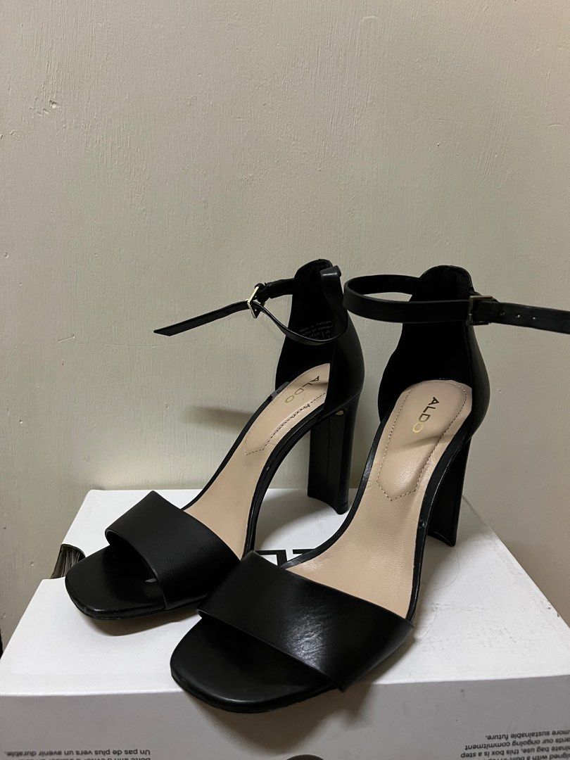 ALDO Black Valentina 3 Inch Heels 5 Women s Fashion Footwear