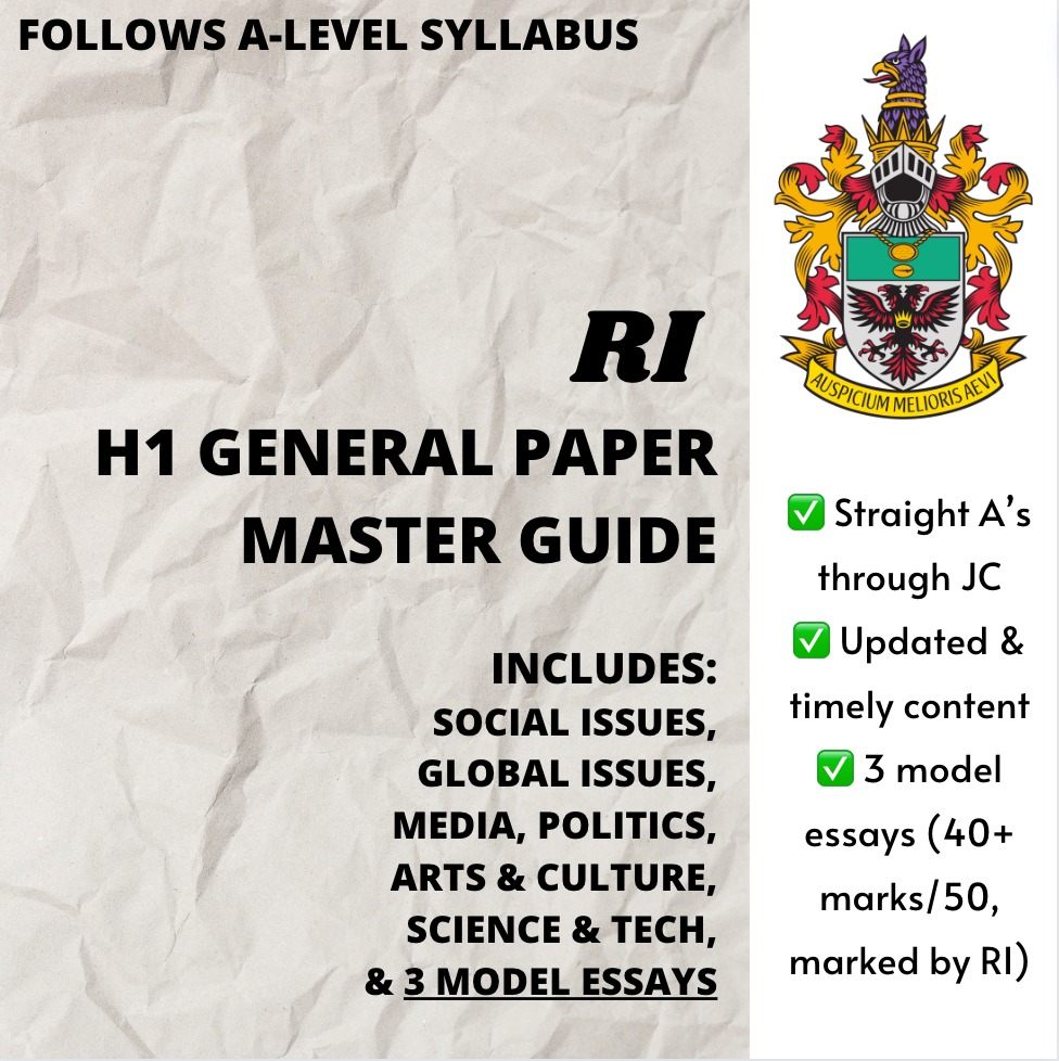 [ALL TOPICS] JC GENERAL PAPER MASTER GUIDE | RI, Hobbies & Toys, Books ...