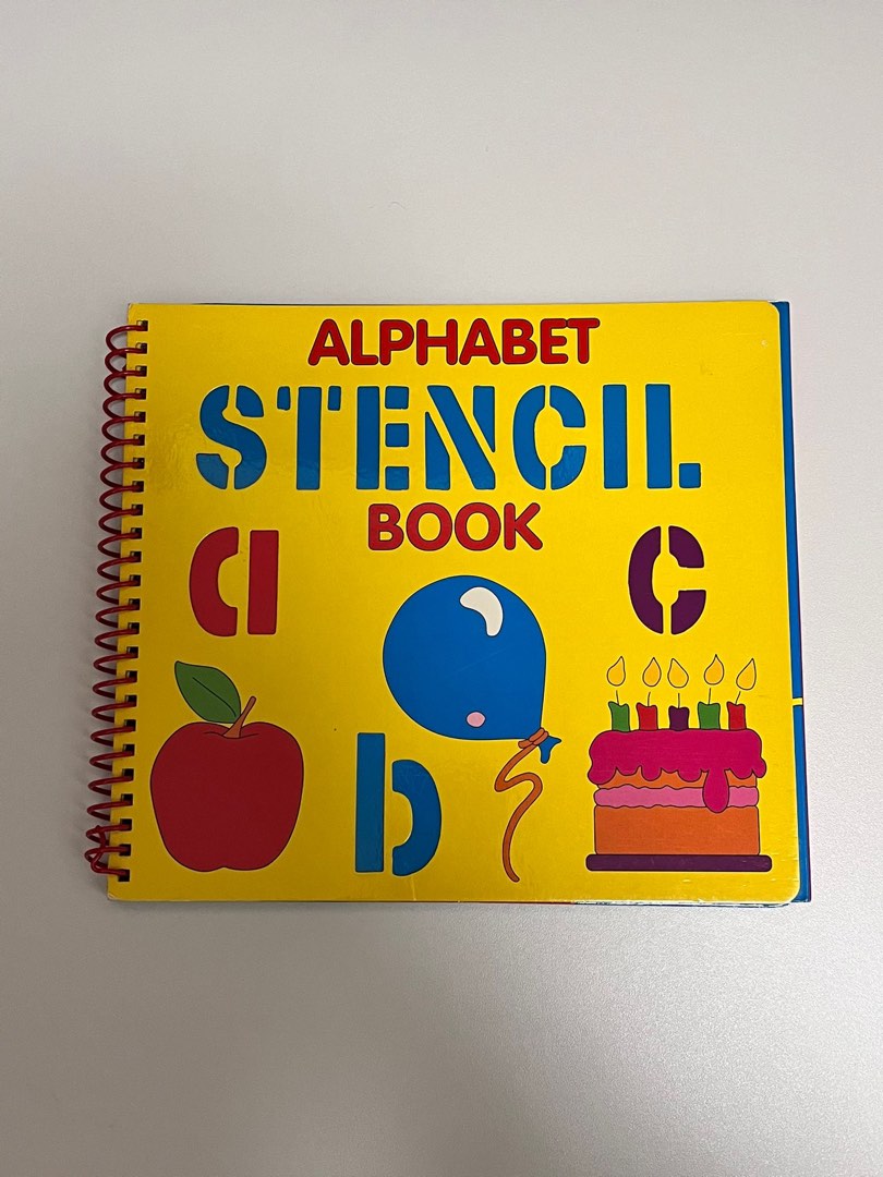 Alphabet Stencil Book, Hobbies & Toys, Books & Magazines, Children's