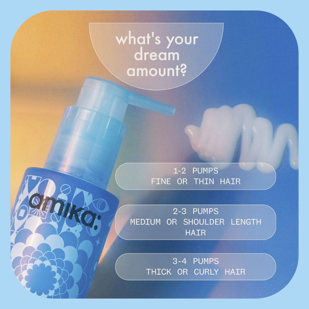 AMIKA Hydro Rush Intense Moisture Hair Mask with Hyaluronic Acid ...