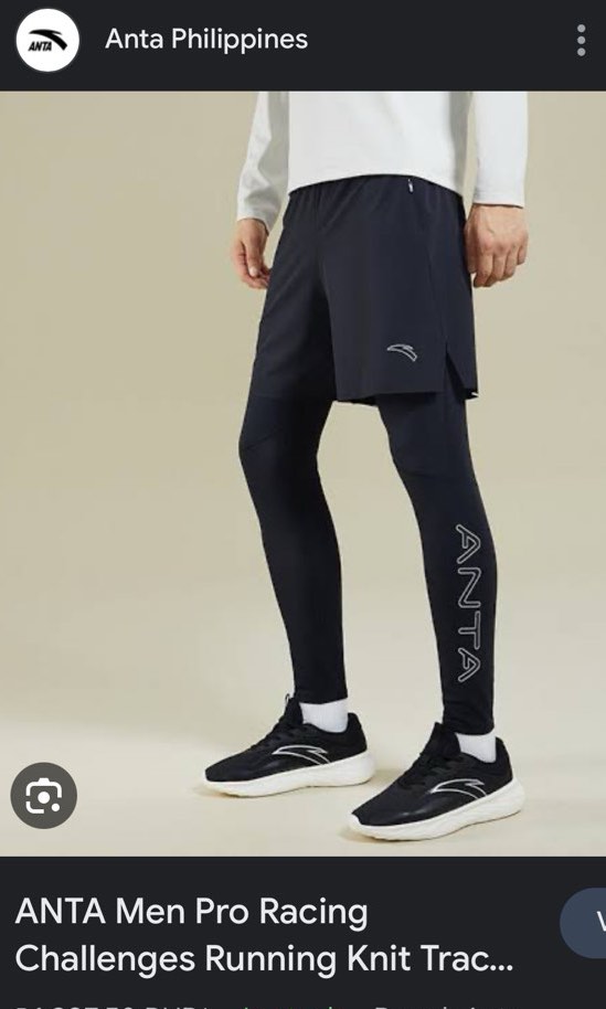 ANTA Men Pro Racing Challenges Running Knit Track Pants Tight Fit