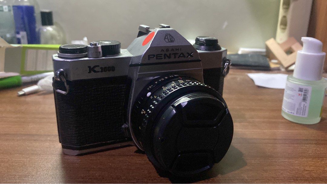 Appareil Photo Asahi Pentax K1000 – Objectif SMC Pentax-M 50 Mm F/2 – Argenté