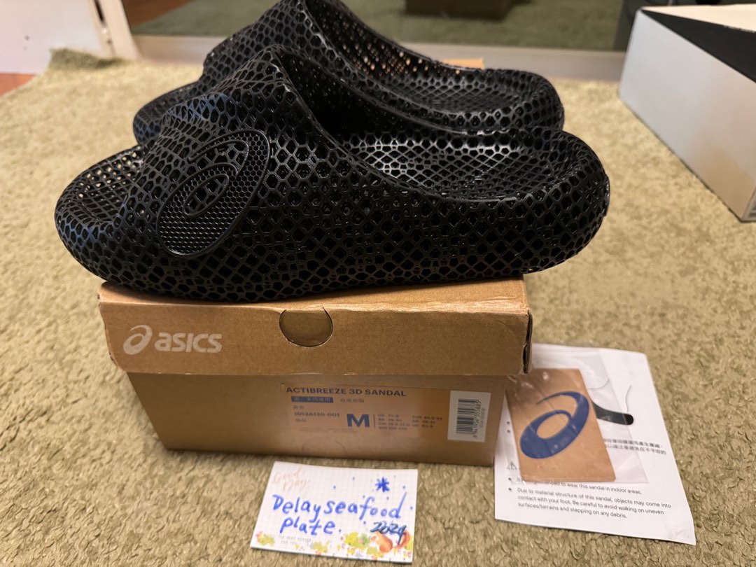 ASICS Actibreeze 3D sandal Black size M, 男裝, 鞋, 拖鞋