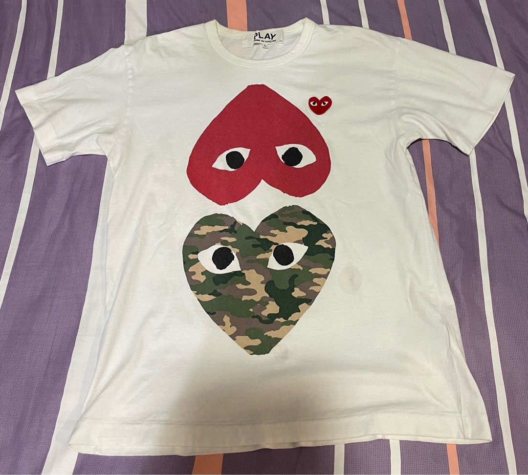 Camouflage Comme De Garcon T Shirt Mens Authentic Men Comme Des