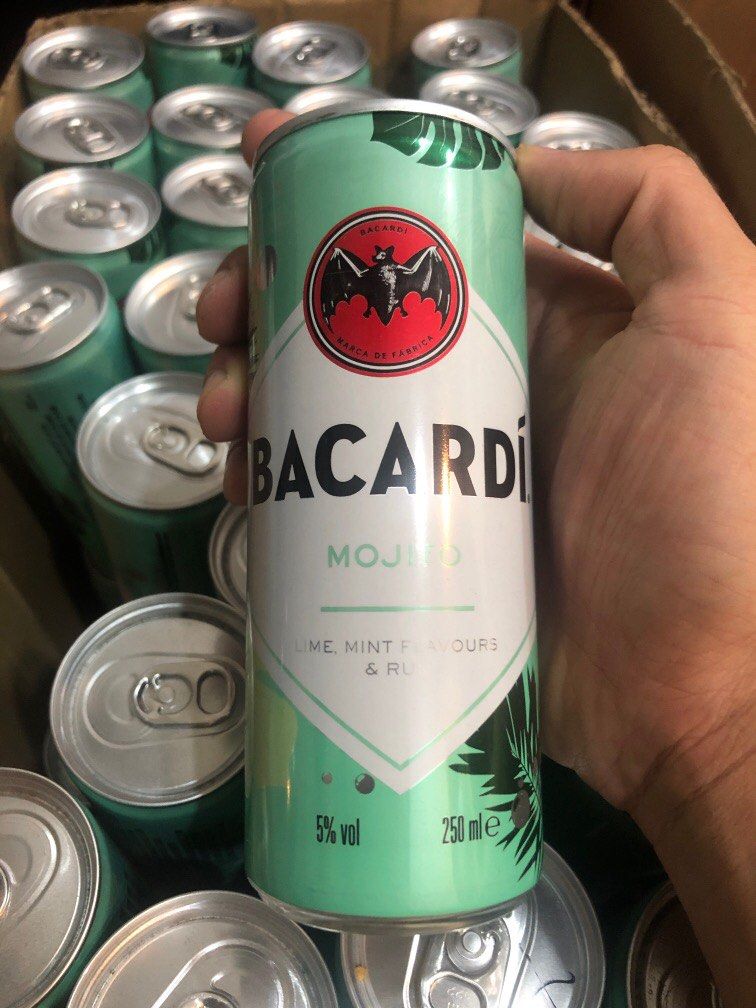 Bacardi Mojito 5 250ml (expired Sep23), Food & Drinks, Alcoholic