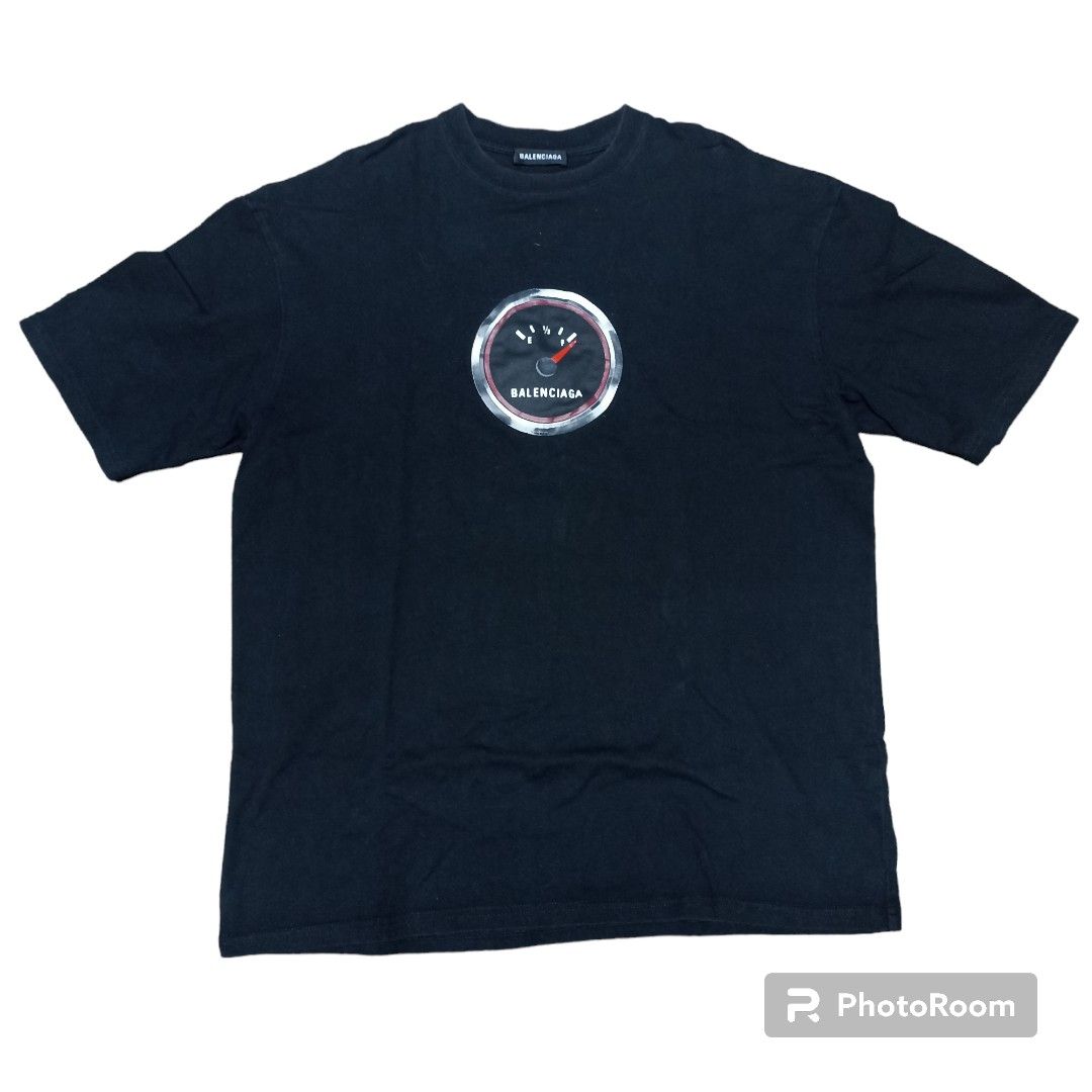 Balenciaga fuel gauge shirt Men s Fashion Tops Sets Tshirts