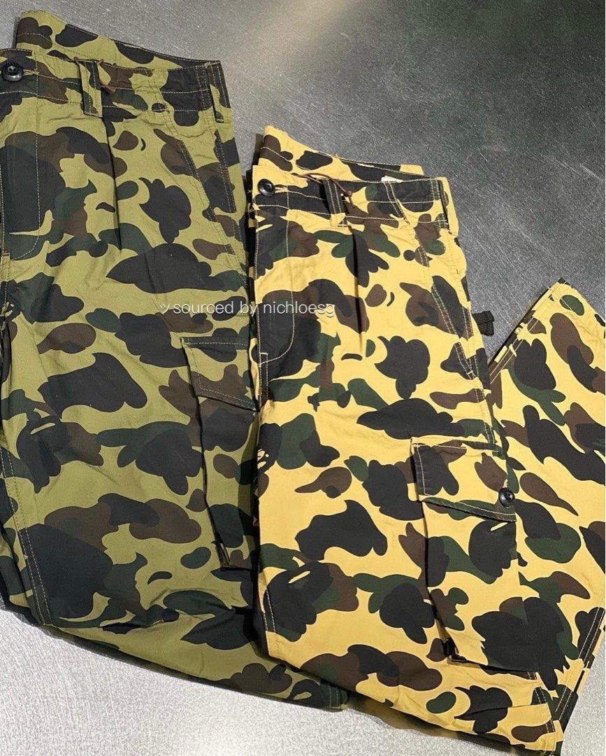 BAPE 1ST CAMO 6 POCKET PANTS, Men's Fashion, Bottoms