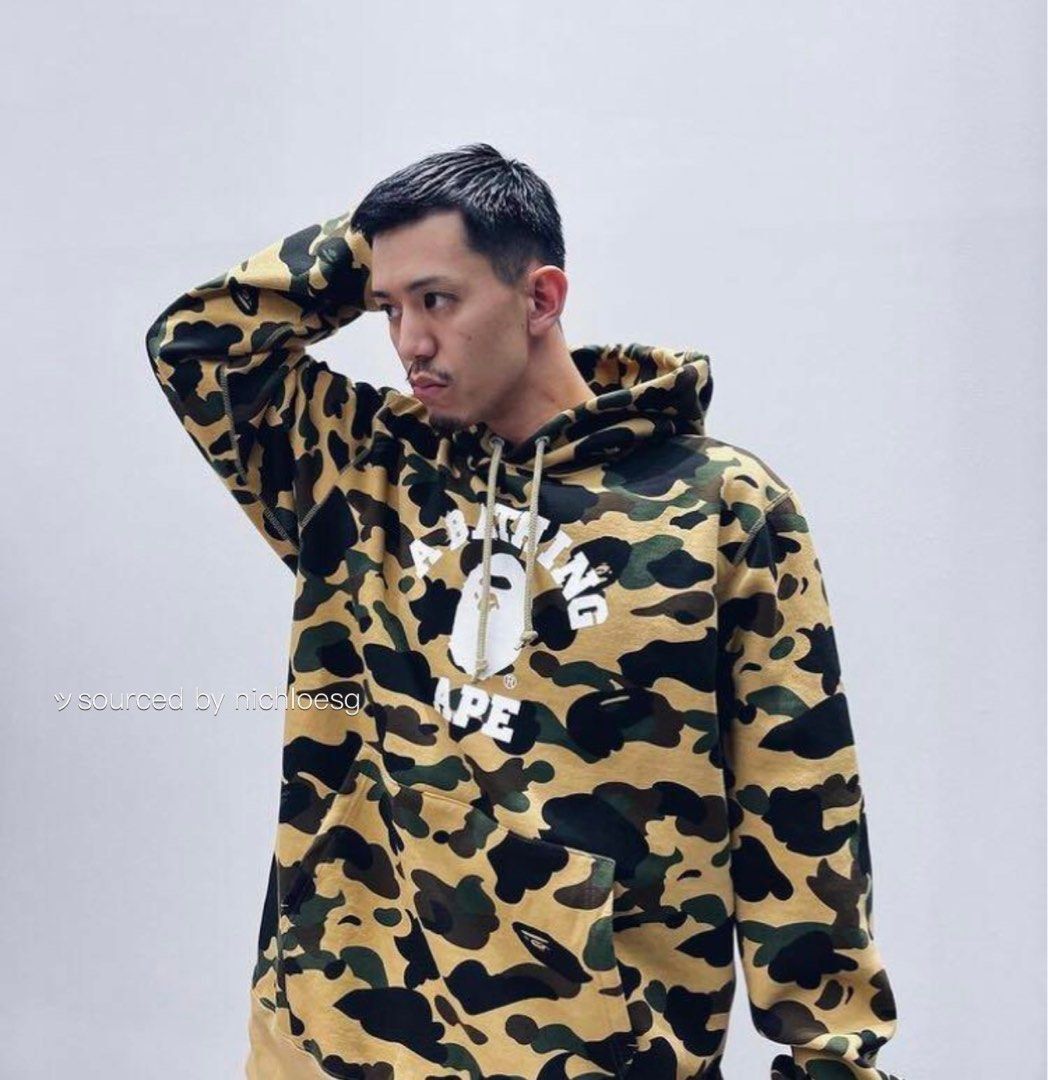 Bape 1st camo pullover hoodie sale