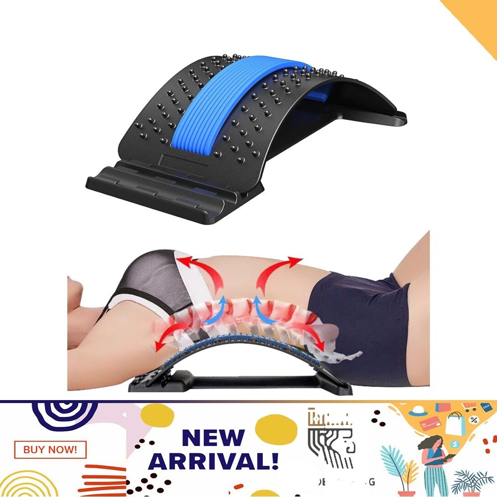 Adjustable 4 Levels Magnetic Back Stretcher Lumbar Spine Support