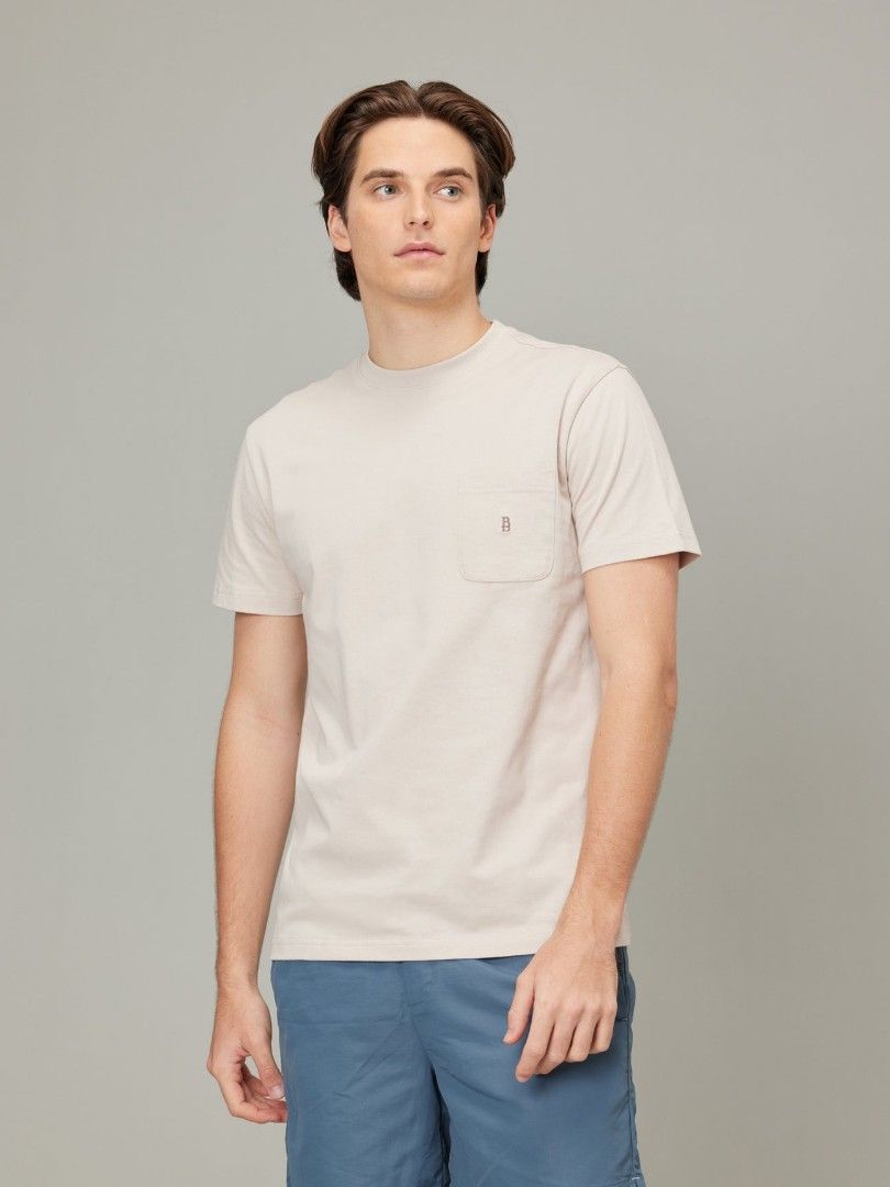 mens grey pocket tee