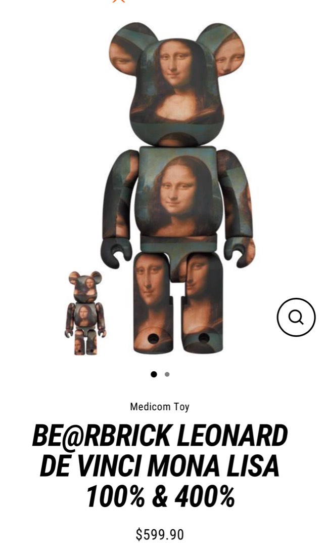 BE@RBRICK LEONARD DE VINCI MONA LISA 400%