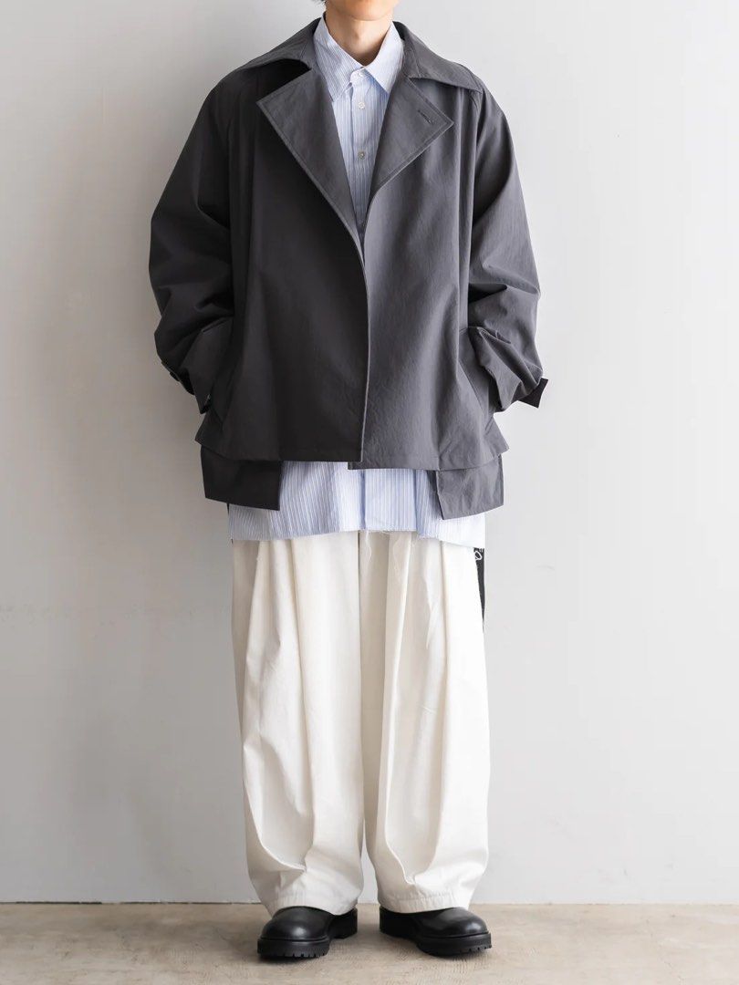 Blanc ym short trench coat, 男裝, 上身及套裝, 套裝- Carousell