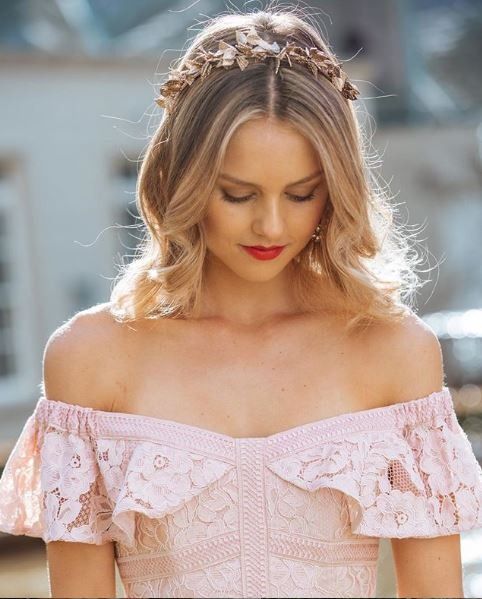Phillipa lace shop off shoulder dress