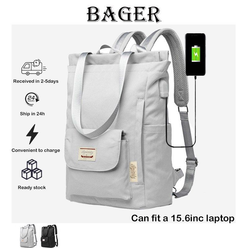 BRAND NEW IN STOCK Korean Designed and Made SG Local Multifunctional Backpack Lightweight Travel Laptop Backpack 15.6 inch Waterproof with USB