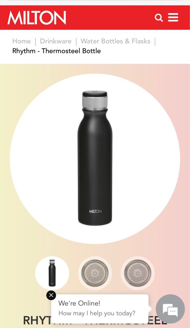 Brand new Milton Thermosteel Bluetooth Bottle