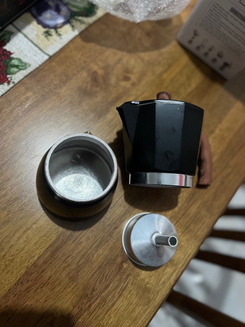 Brand New Moka Pot (Category: Coffee & Tea Tableware) located in Balanga. Submitted by wearaboutsbynilsntin (Listing ID 1278251780, Image 2). Description: Brand New Moka Pot Coffee Express Coffee Maker.