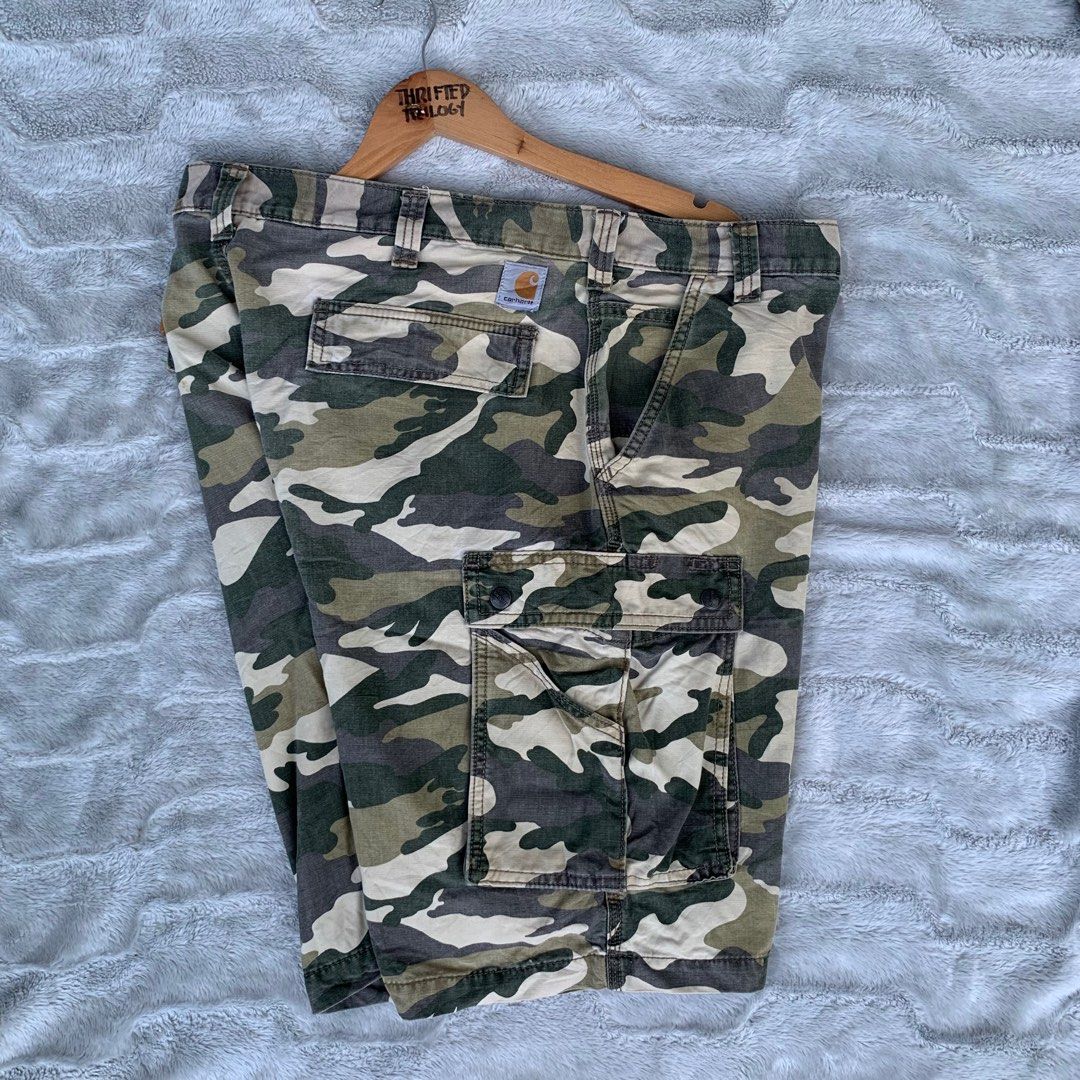 Carhartt Camo Cargo Shorts Men s Fashion Bottoms Shorts on Carousell