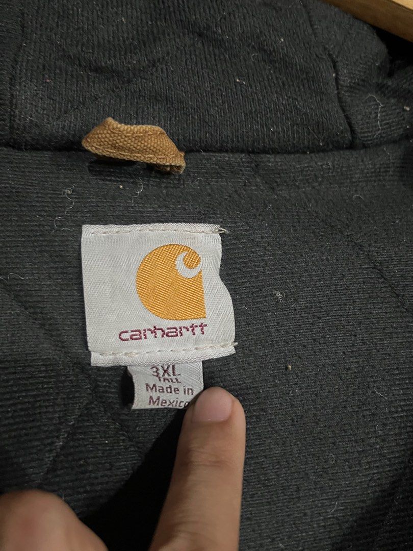 Carhartt men's quilted flannel outlet lined sandstone active jacket