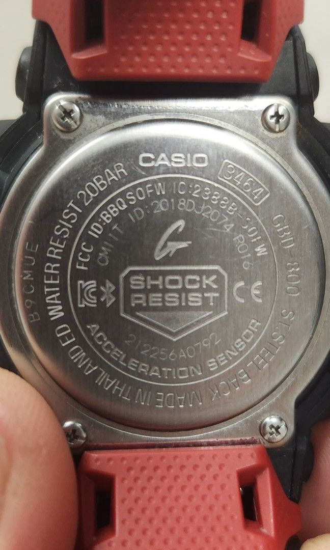 Casio G Shock black and red colour
