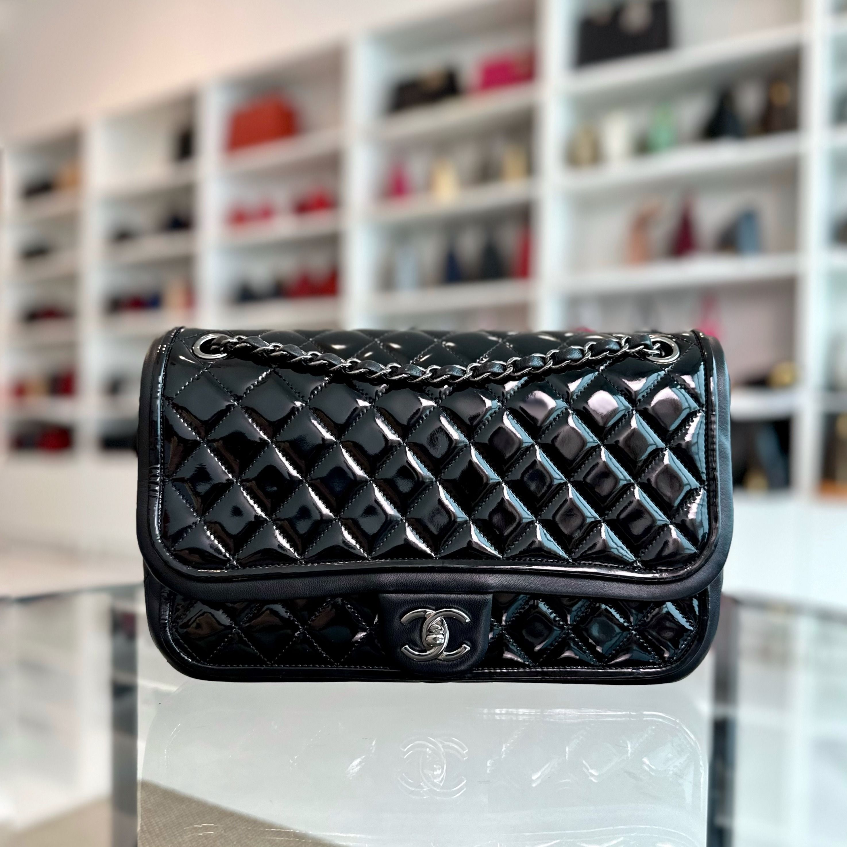 Chanel patent jumbo discount