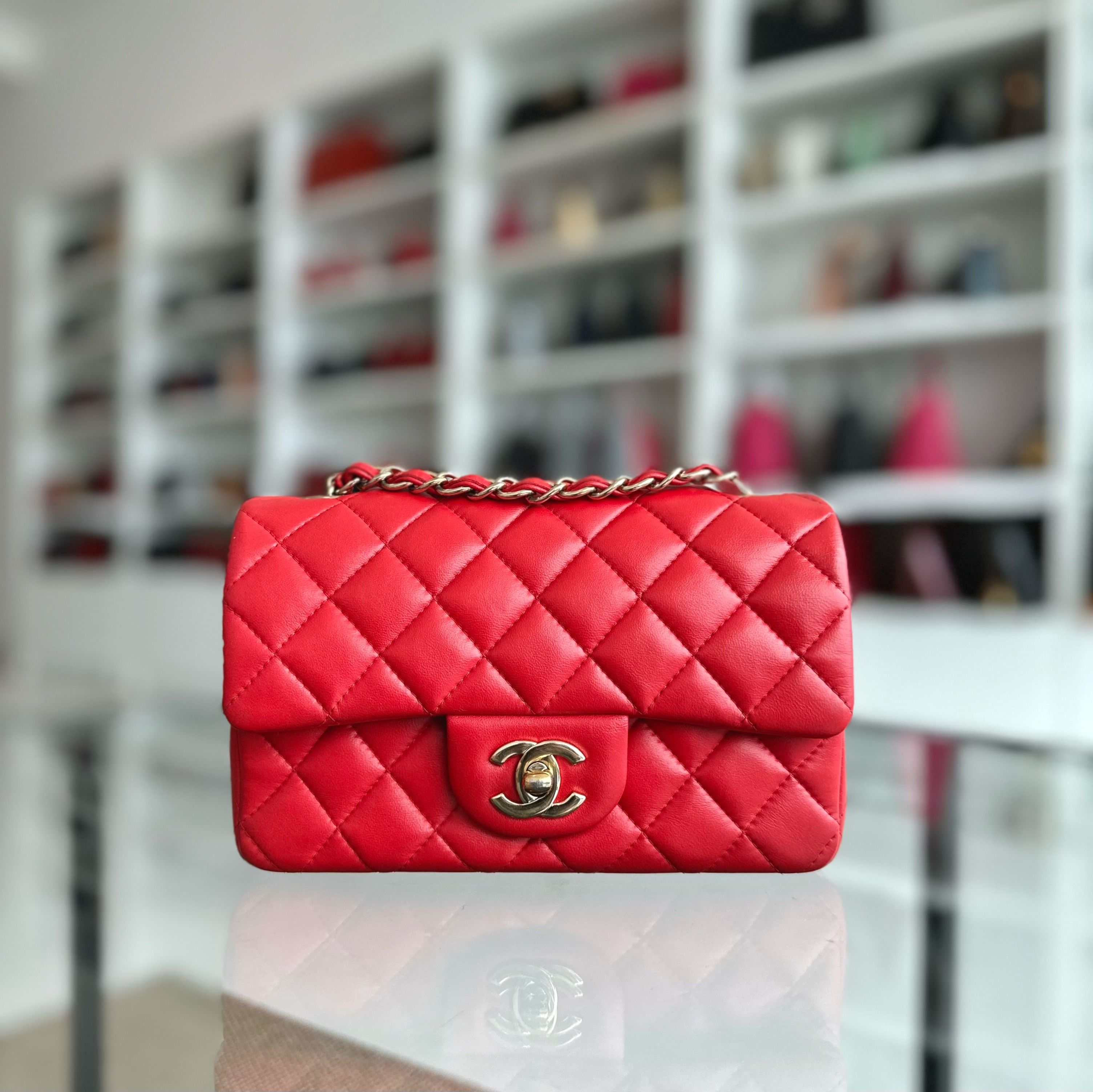 Red chanel flap online