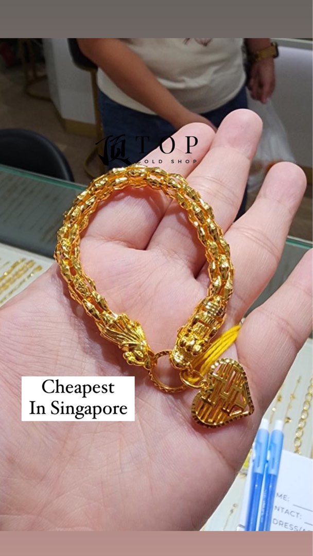 Golden discount dragon bracelet