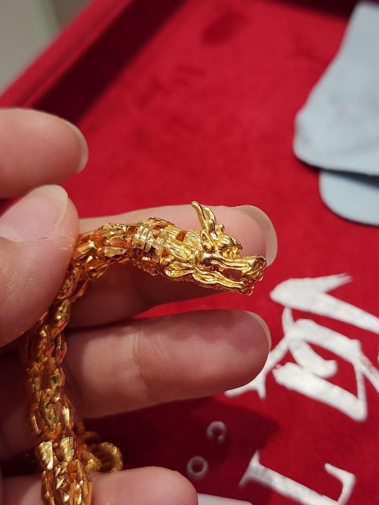 CHEAPEST 916 22k gold Dragon Phoenix bracelet