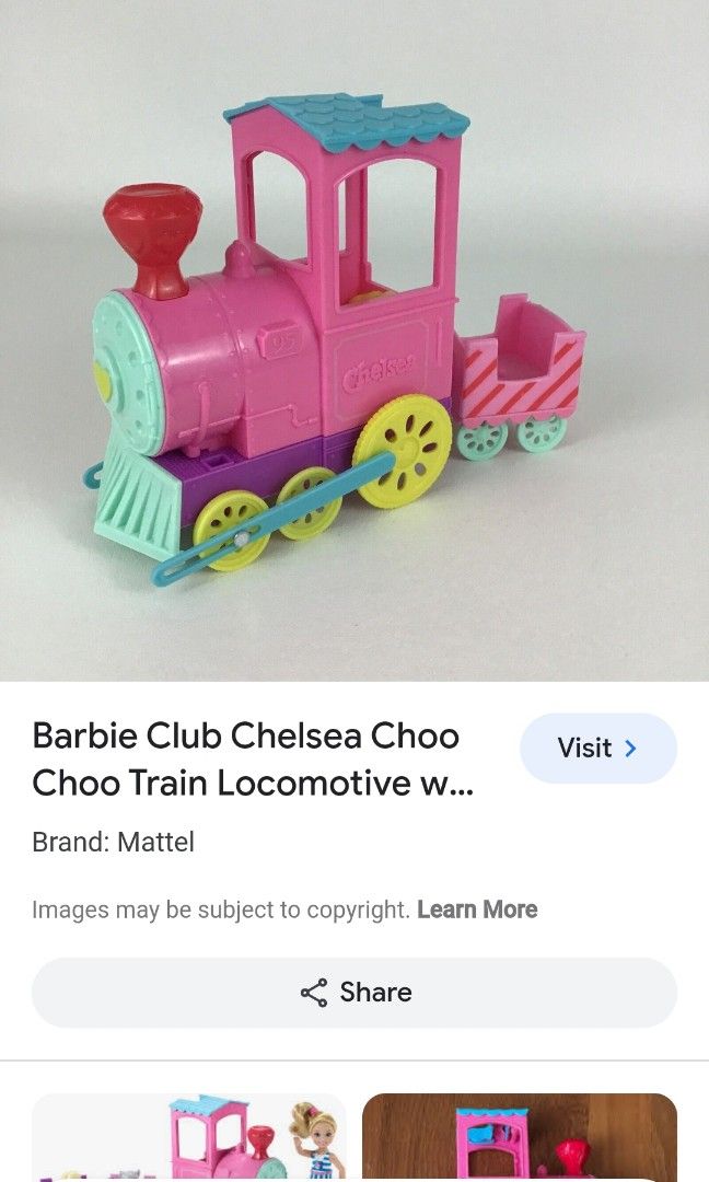 Barbie choo choo on sale train