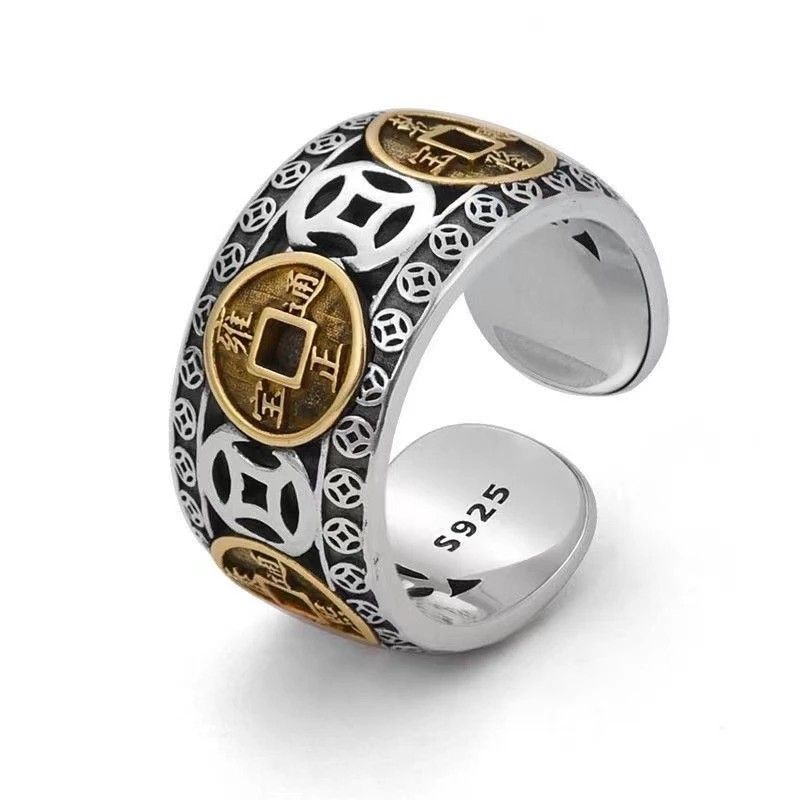 Mens coin ring store