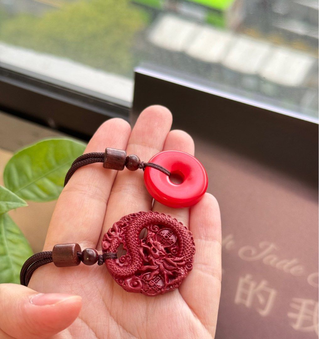 Chinese red necklace on sale