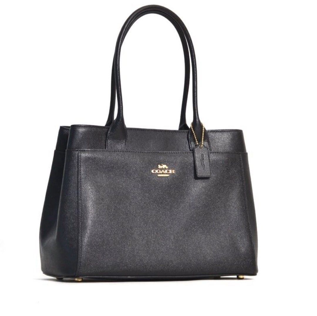 Coach Casey Tote Black authentic Luxury Bags Wallets on