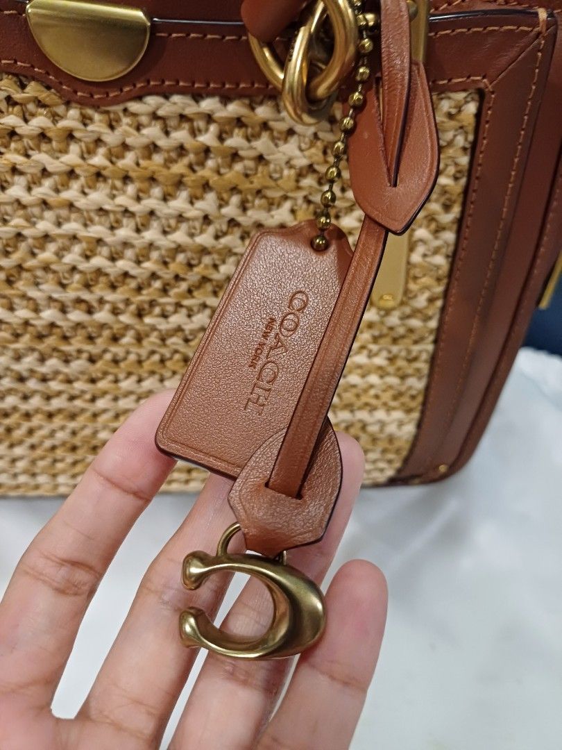 Coach straw outlet dreamer satchel