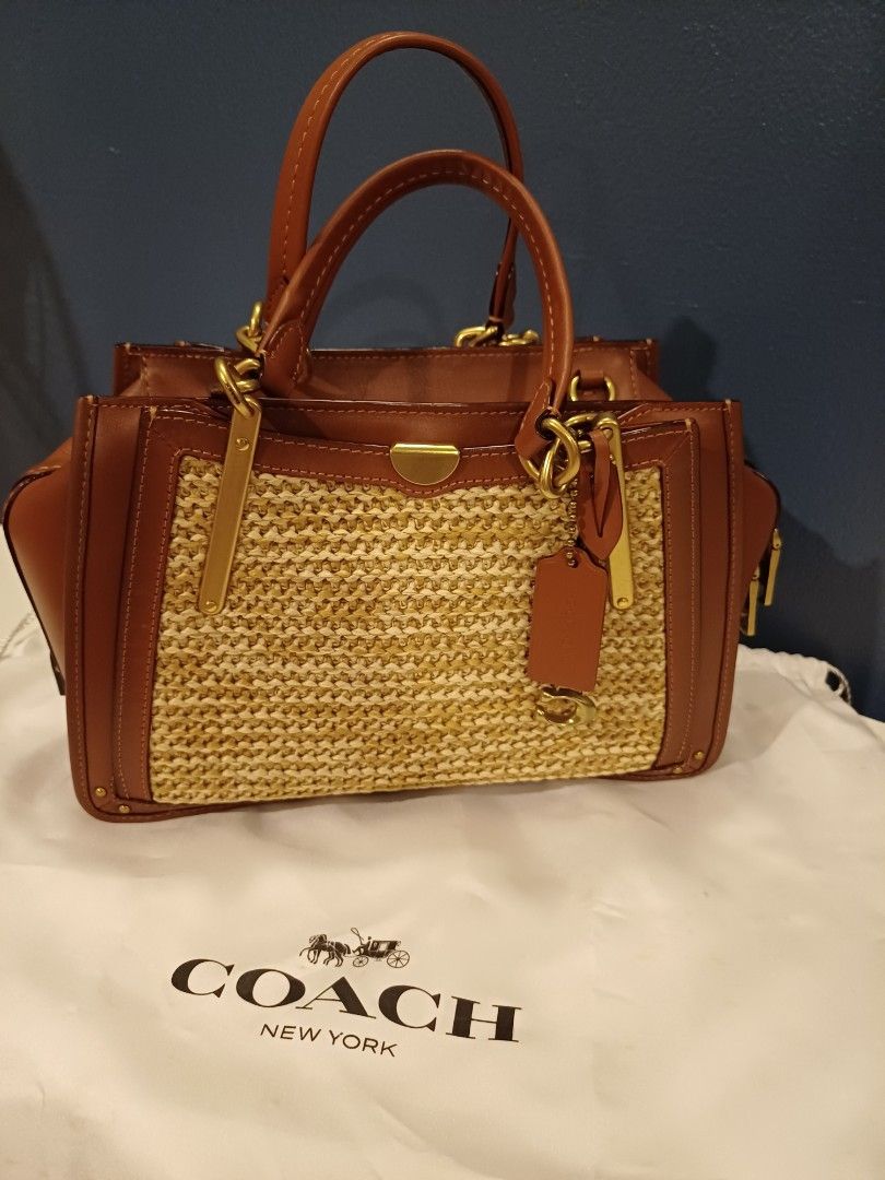 Coach Straw Dreamer Satchel Luxury Bags Wallets on Carousell