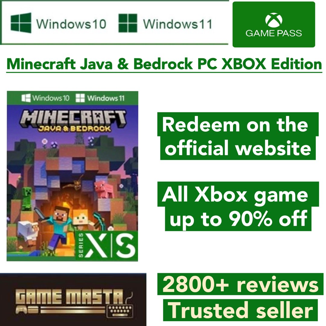 [CODE] Minecraft Java & Bedrock Edition PC WIN10/11| Original XBOX ONE ...