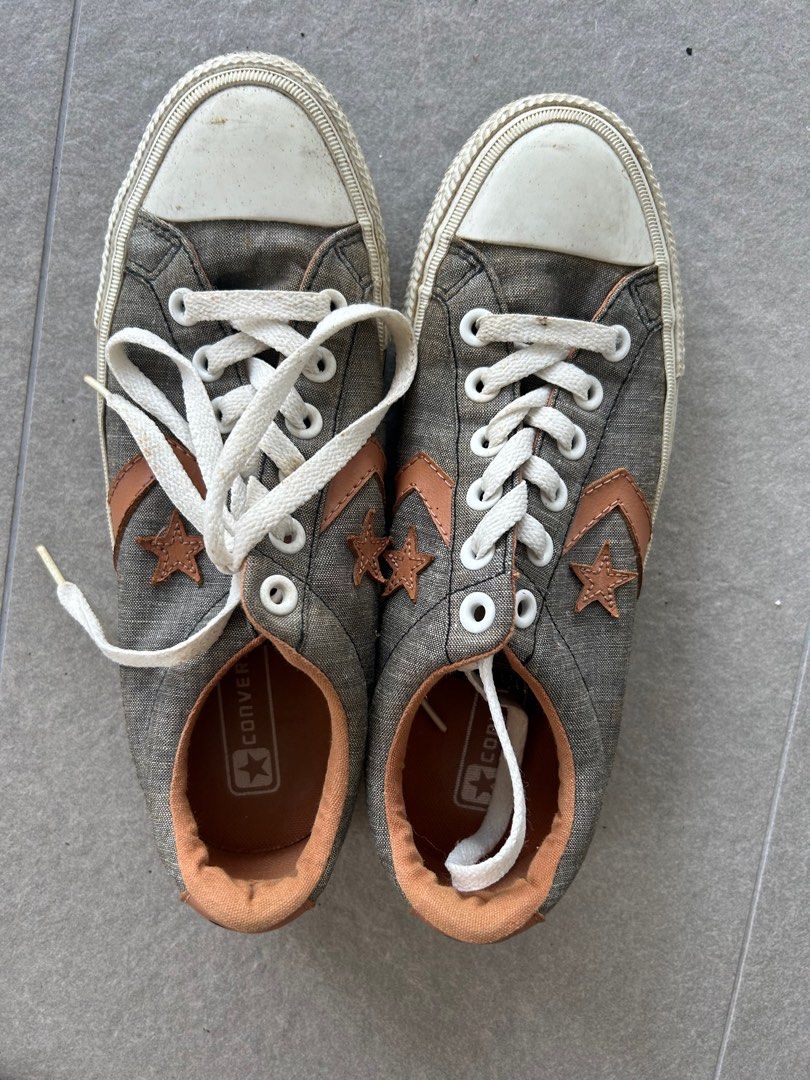 Converse star player grey suede hotsell