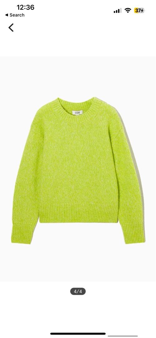 Luminous green jumper top