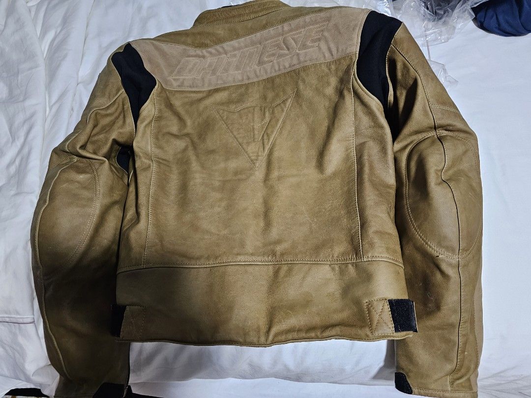 Dainese stripes d1 perforated leather clearance jacket